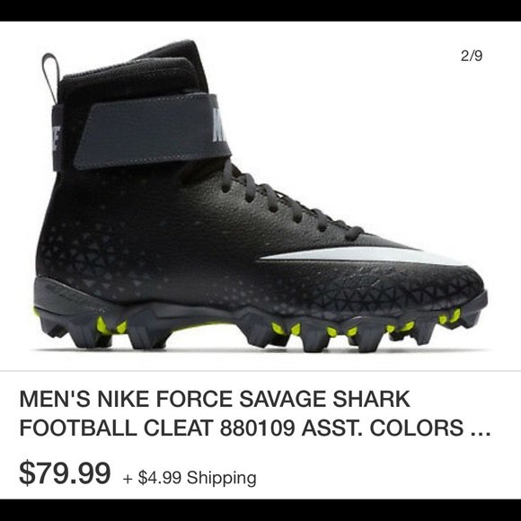Mens Nike force savage shark football cleats - Picture 8 of 8